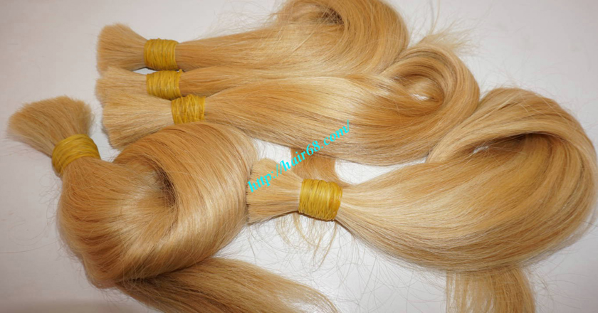 22 inch blonde hair straight single drawn 6