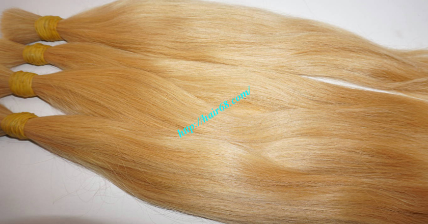 22 inch blonde hair straight single drawn 7