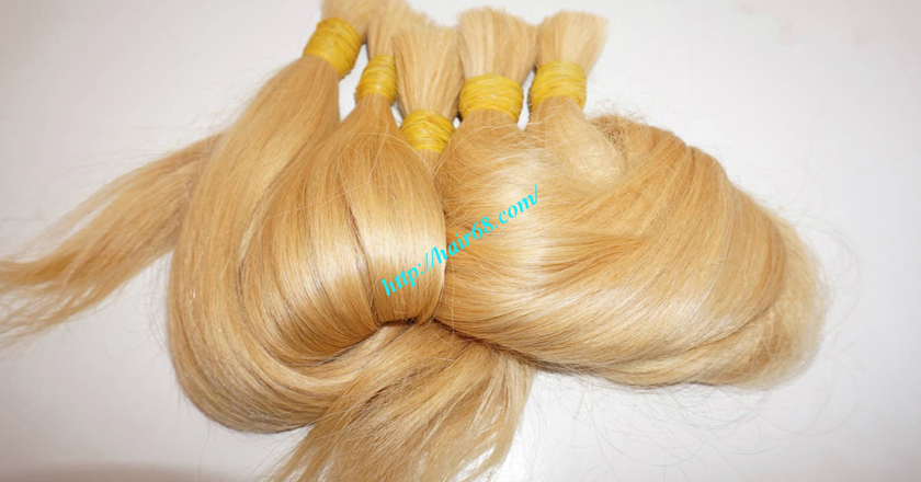 22 inch blonde hair straight single drawn 8