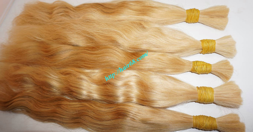 22 inch blonde hair wavy double drawn 1