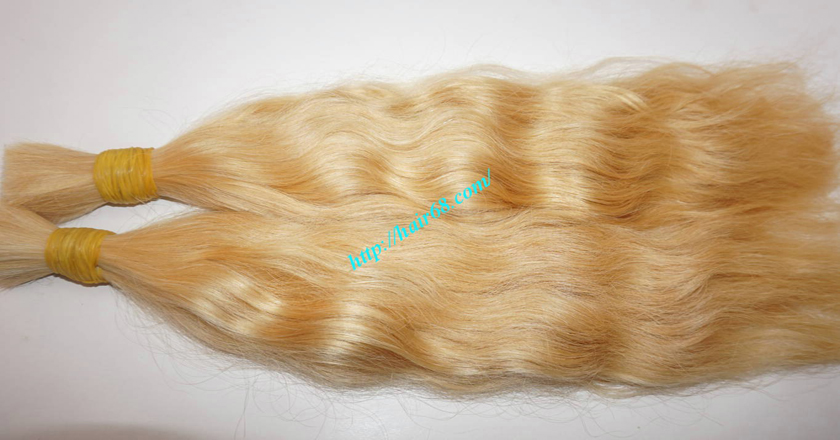 22 inch blonde hair wavy double drawn 2