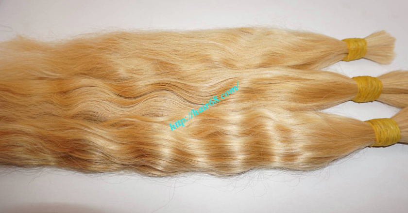 22 inch blonde hair wavy double drawn 4