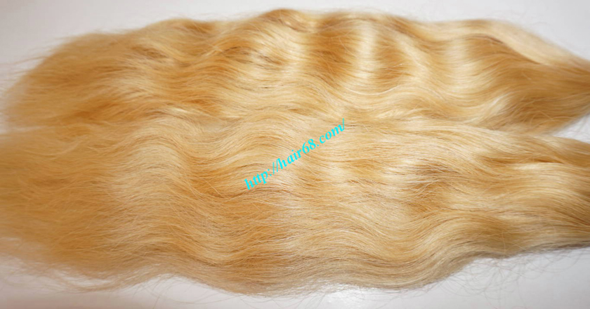 22 inch blonde hair wavy single drawn 3