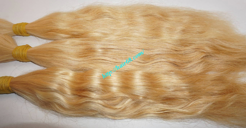 22 inch blonde hair wavy single drawn 4