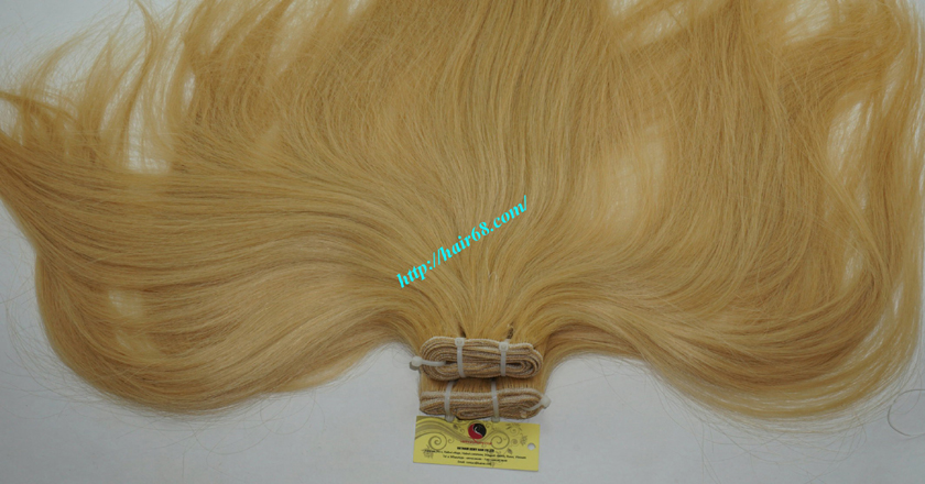 22 inch blonde weave hair straight remy hair 6