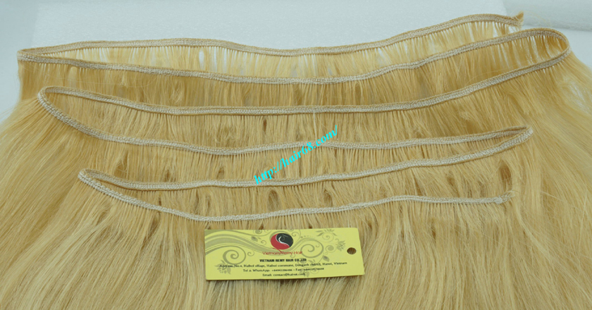 24 inch blonde weave hair straight remy hair 2