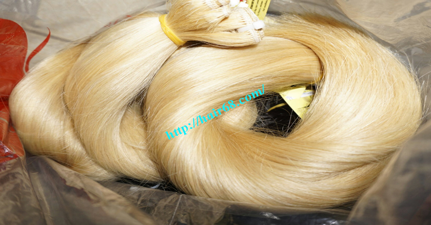 24 inch blonde weave hair straight remy hair 7