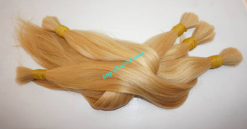 26 inch blonde hair straight single drawn 4