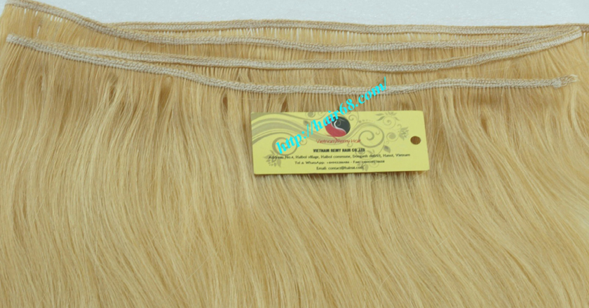 26 inch blonde weave hair straight remy hair 2