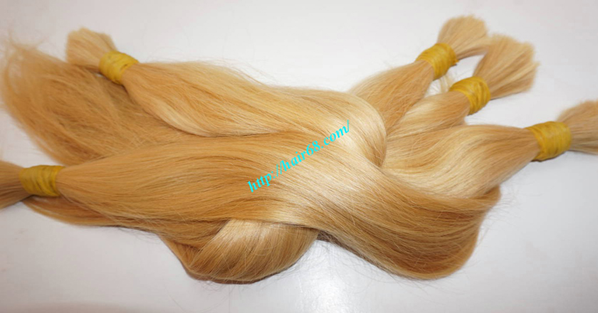 28 inch blonde hair straight single drawn 4