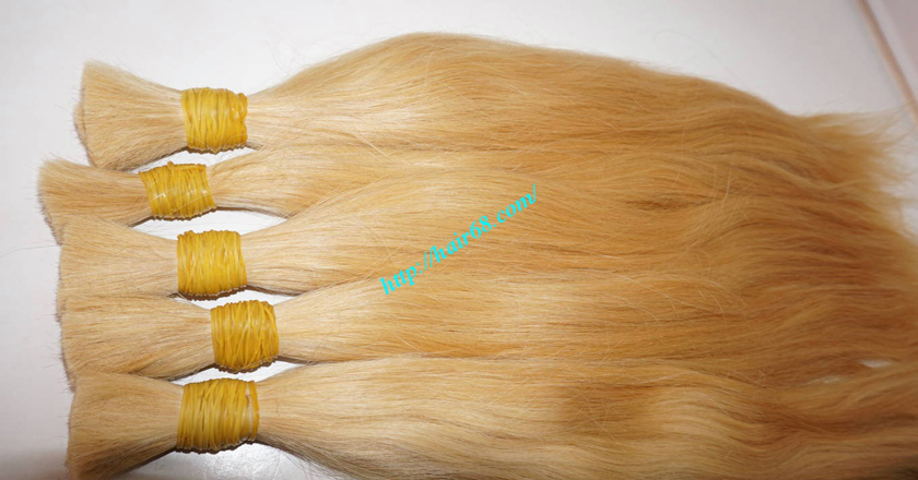 28 inch blonde hair straight single drawn 7