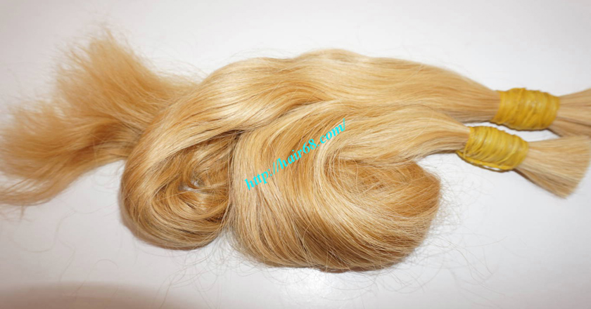 28 inch blonde hair wavy double drawn 3