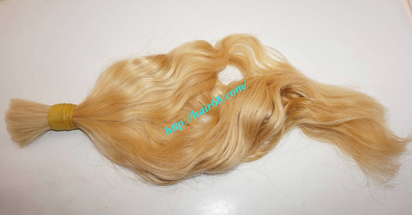 28 inch blonde hair wavy single drawn 3