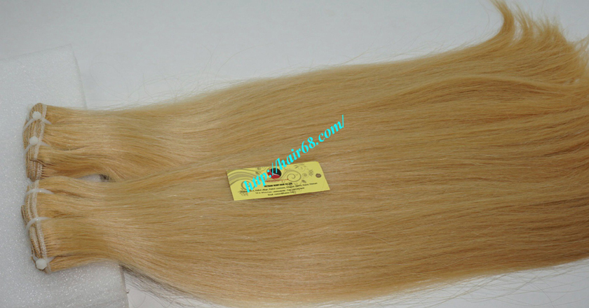 28 inch blonde weave hair straight remy hair 6