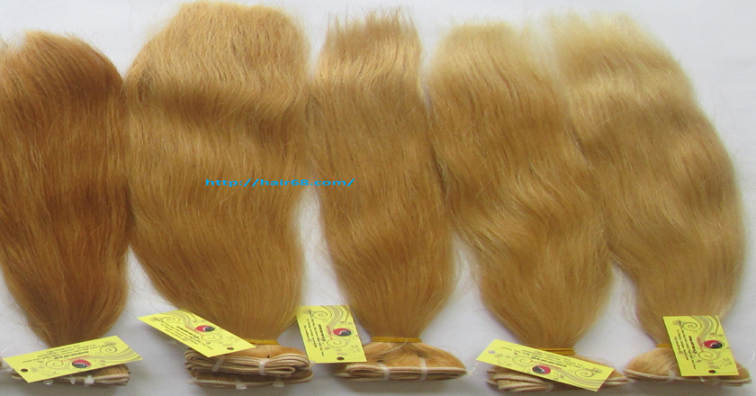 28 inch blonde weave hair straight remy hair 7