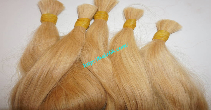 30 inch blonde hair straight single drawn 2