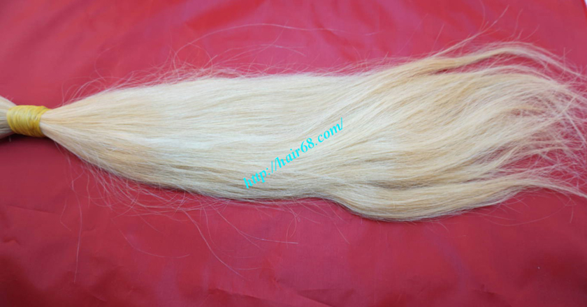 30 inch blonde hair straight single drawn 4