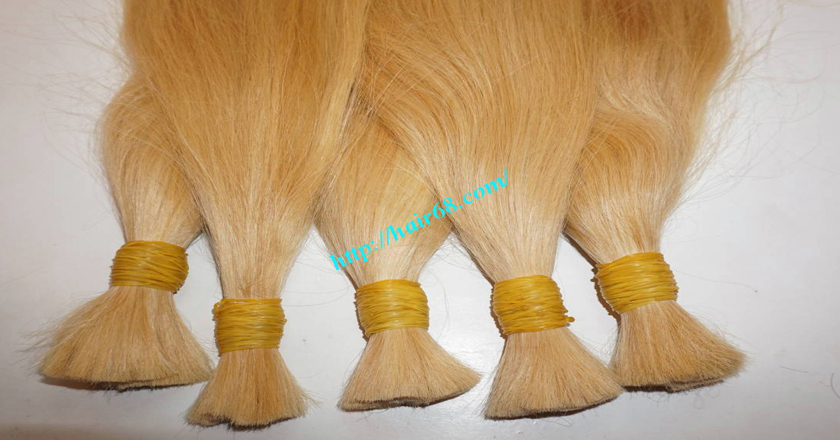 30 inch blonde hair straight single drawn 5