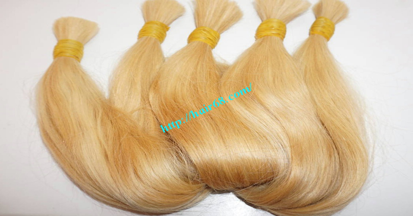 30 inch blonde hair straight single drawn 8