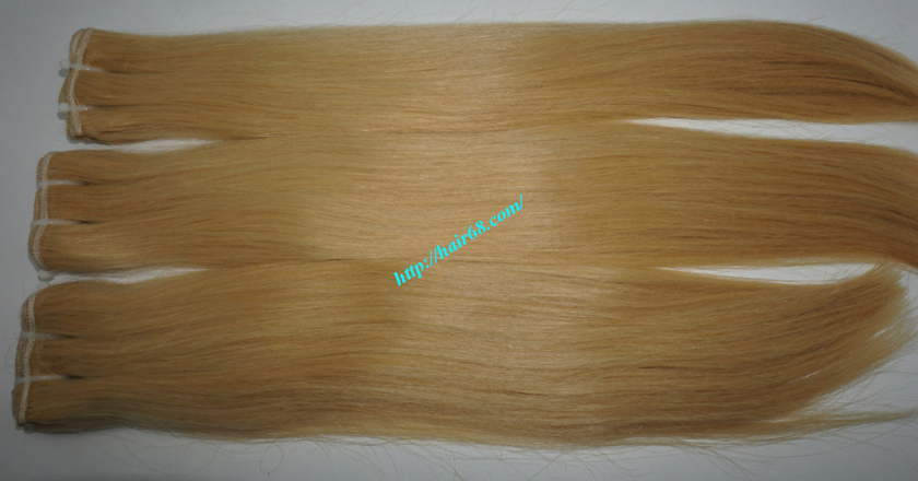 30 inch blonde weave hair straight remy hair 9