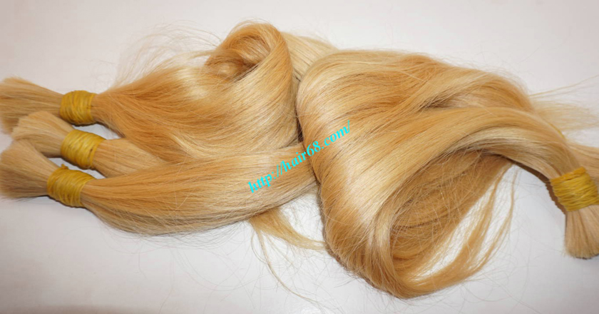 32 inch blonde hair straight single drawn 7