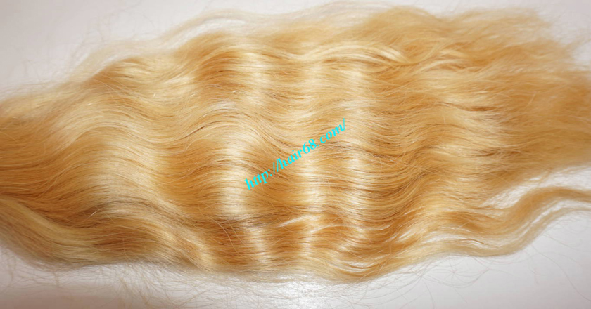 32 inch blonde hair wavy single drawn 2