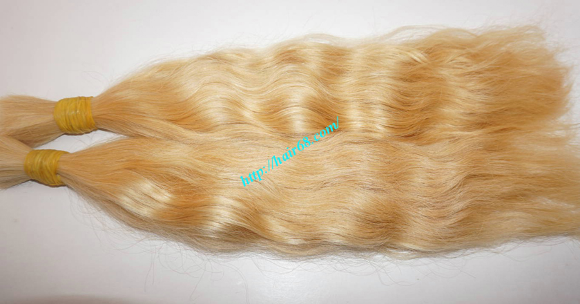 32 inch blonde hair wavy single drawn 3