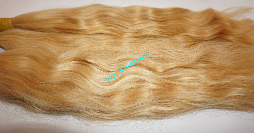 32 inch blonde hair wavy single drawn 4