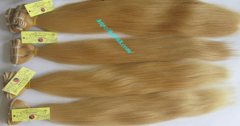 32 inch blonde weave hair straight remy hair 10