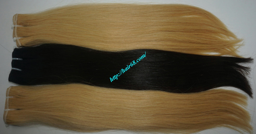 32 inch blonde weave hair straight remy hair 7