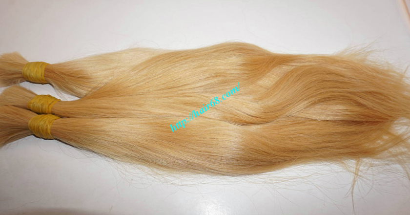 8 inch blonde hair straight single drawn 1