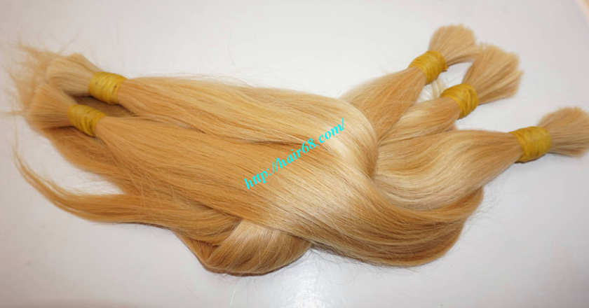 8 inch blonde hair straight single drawn 3