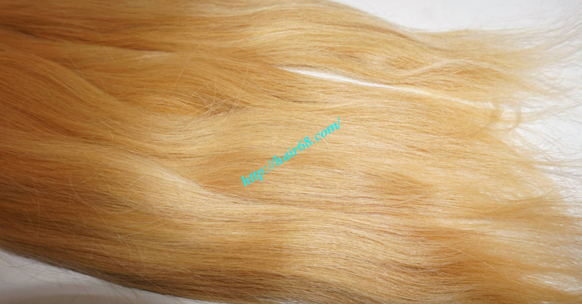 8 inch blonde hair straight single drawn 4