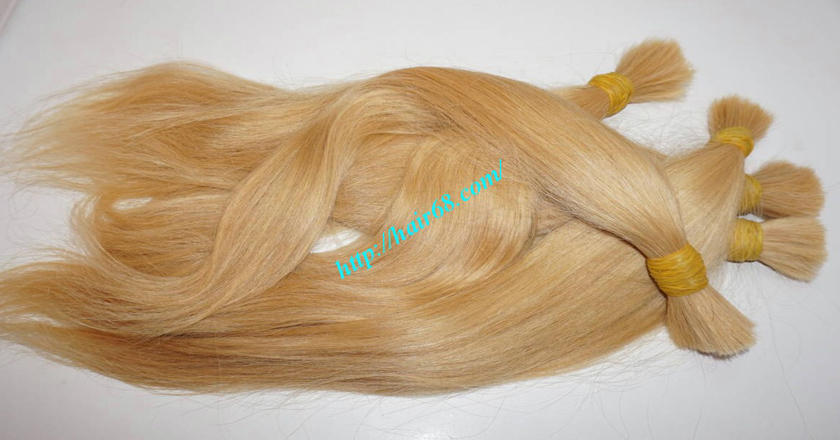 8 inch blonde hair straight single drawn 7