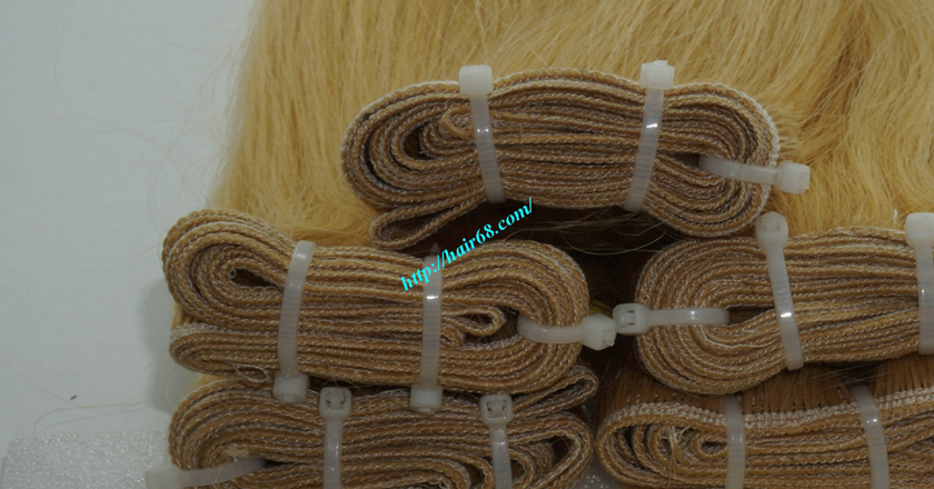 8 inch blonde weave hair straight remy hair 1