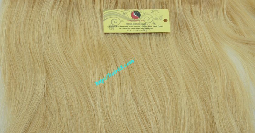 8 inch blonde weave hair straight remy hair 3