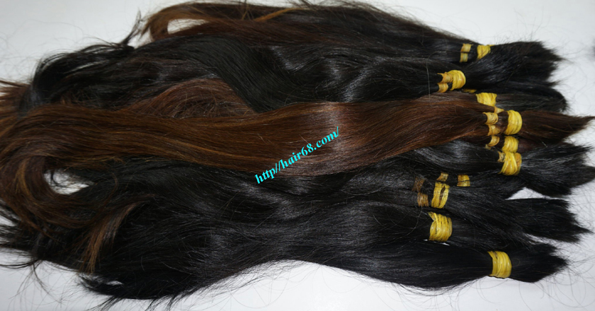 10 inch cheap human hair straight single drawn 2