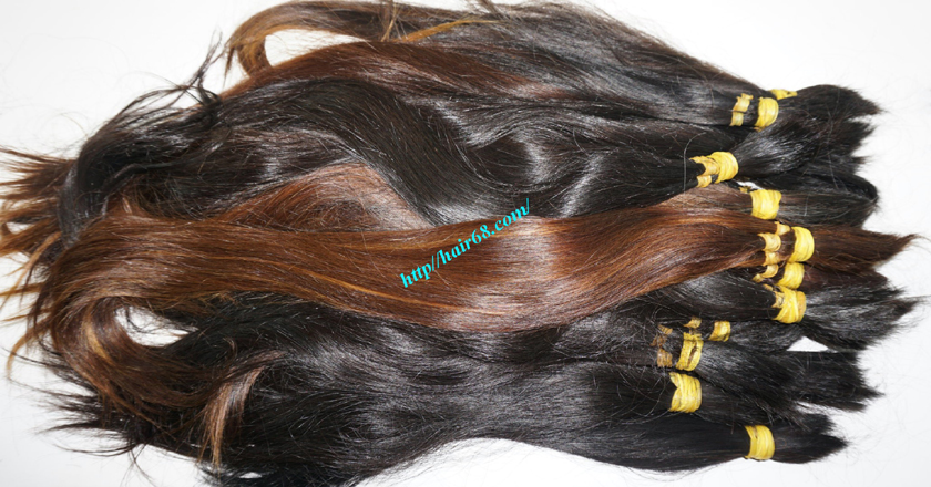 10 inch cheap human hair straight single drawn 3