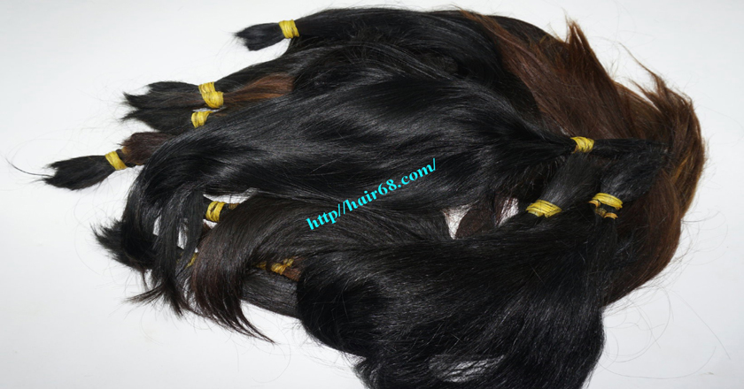 10 inch cheap human hair straight single drawn 5