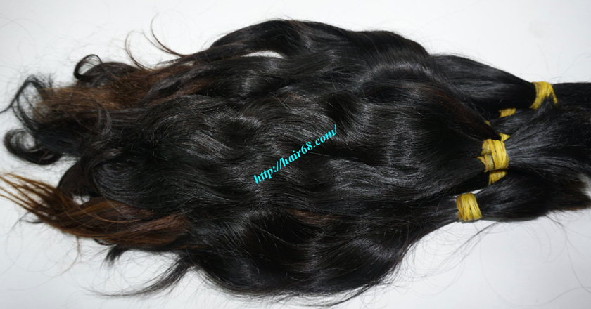 10 inch cheap human hair wavy double drawn 3