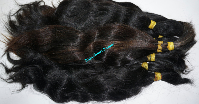 10 inch cheap human hair wavy double drawn 4