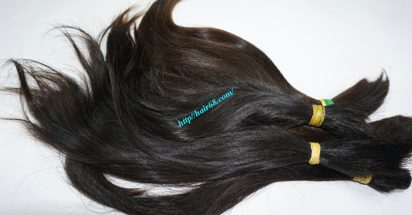 12 inch cheap human hair straight double drawn 3