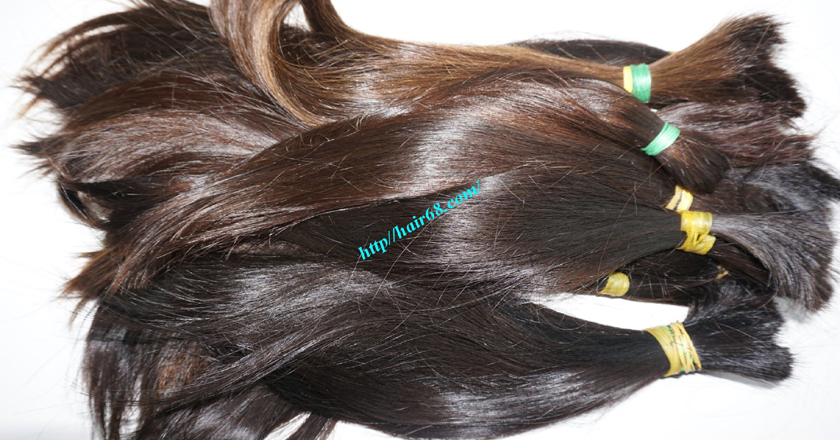 14 inch cheap human hair straight double drawn 2