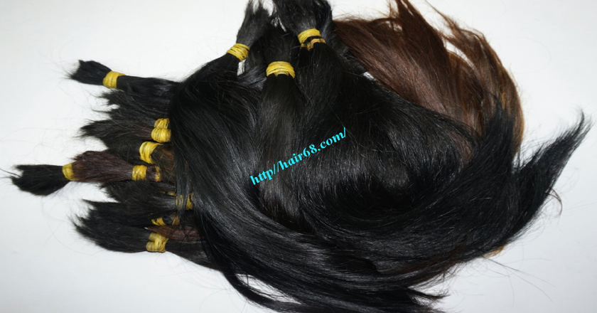 14 inch cheap human hair straight single drawn 5