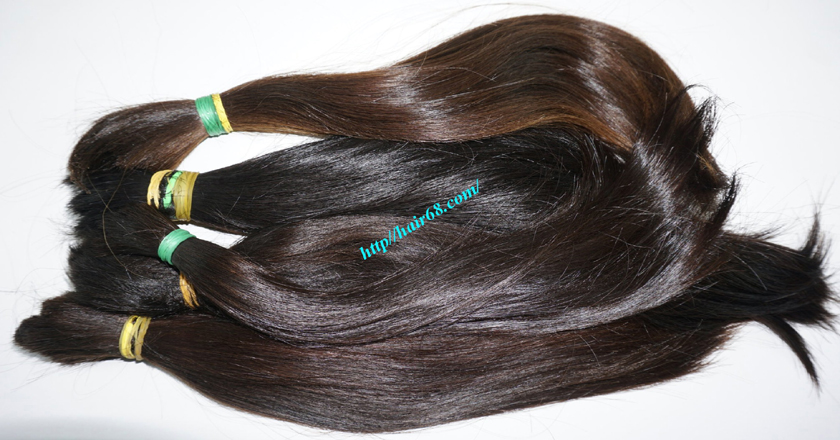 16 inch cheap human hair straight double drawn 4