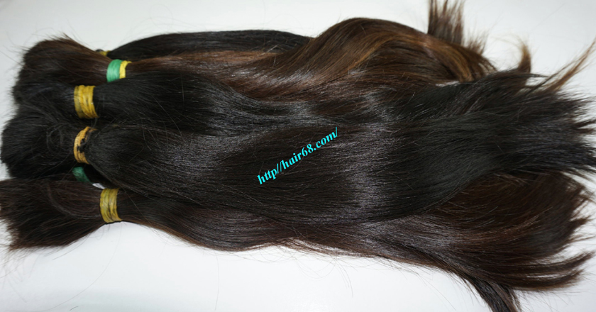 18 inch cheap human hair straight double drawn 5