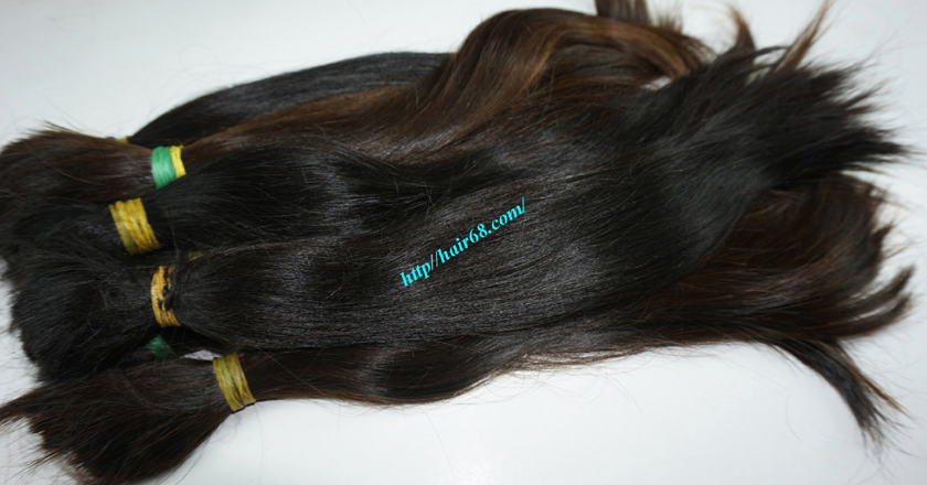 20 inch cheap human hair straight double drawn 1