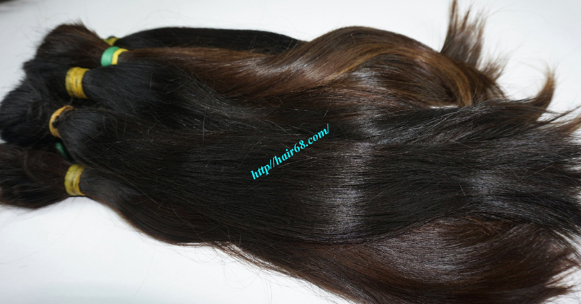 20 inch cheap human hair straight double drawn 2