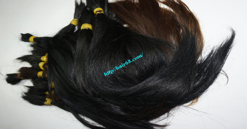 20 inch cheap human hair straight single drawn 3