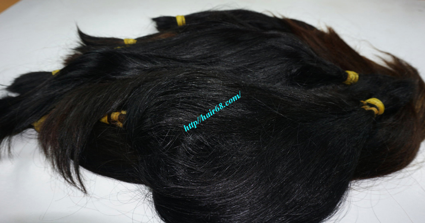 22 icnh cheap human hair straight single drawn 5